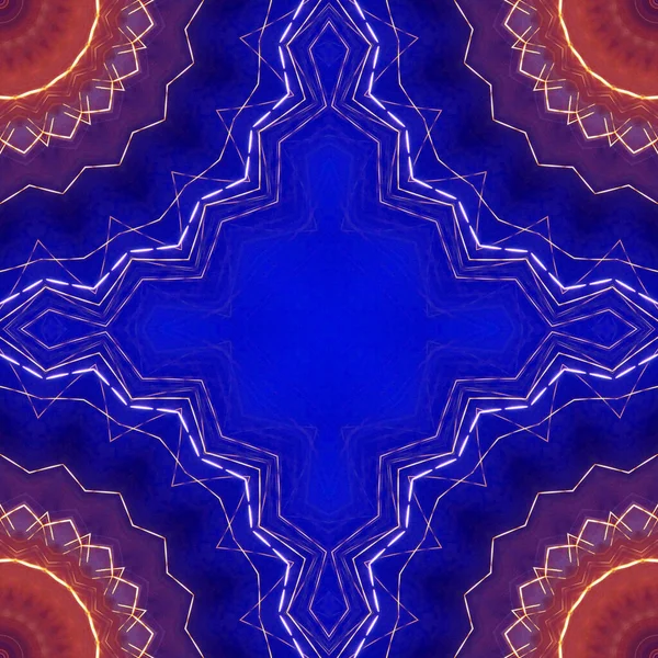 抽象的な色彩幾何学的クロスパターンの背景ビュー — ストック写真