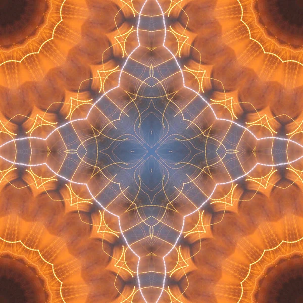 Abstrato Colorido Mandala Fundo Vista — Fotografia de Stock