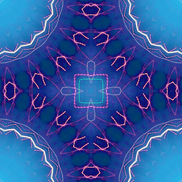 Abstracto Colorido Mandala Vista Fondo — Foto de Stock