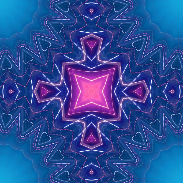 Abstracto Colorido Mandala Vista Fondo — Foto de Stock