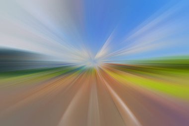 Şehir yolu bulanık arkaplan, hız kavramı 