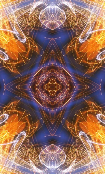 Αφηρημένη Πολύχρωμη Προβολή Φόντου Mandala — Φωτογραφία Αρχείου