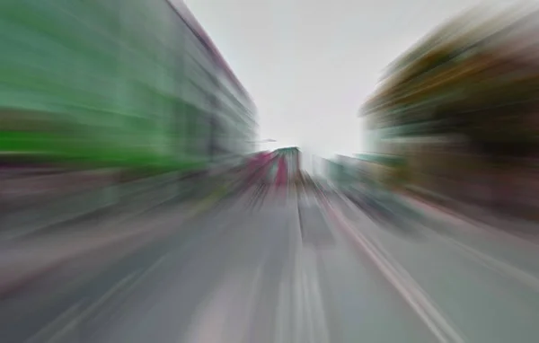 Şehir Yolu Bulanık Arkaplan Hız Kavramı — Stok fotoğraf