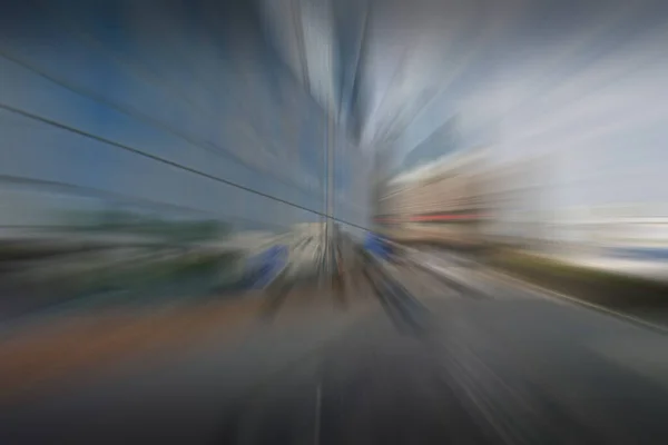 Stedelijke Weg Wazig Achtergrond Snelheid Concept — Stockfoto