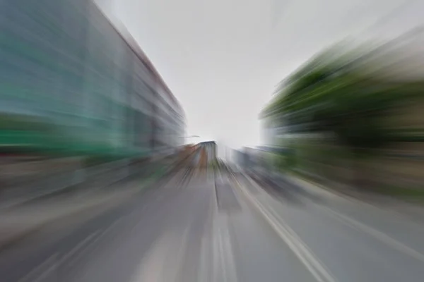 Stadtstraße Verschwommener Hintergrund Geschwindigkeitskonzept — Stockfoto