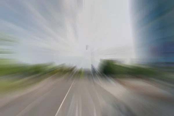 Stedelijke Weg Wazig Achtergrond Snelheid Concept — Stockfoto
