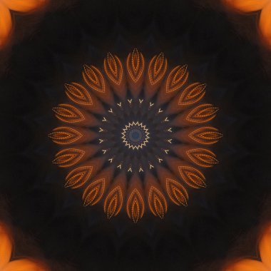 soyut renkli mandala arkaplan görüntüsü