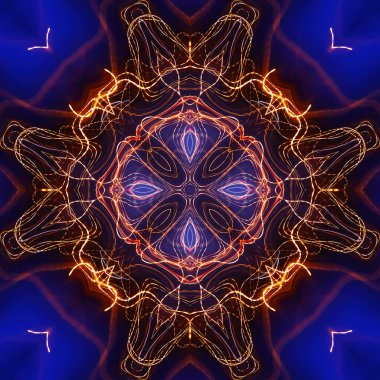 soyut renkli mandala arkaplan görüntüsü