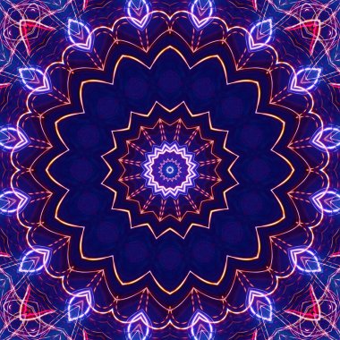 soyut renkli mandala arkaplan görüntüsü