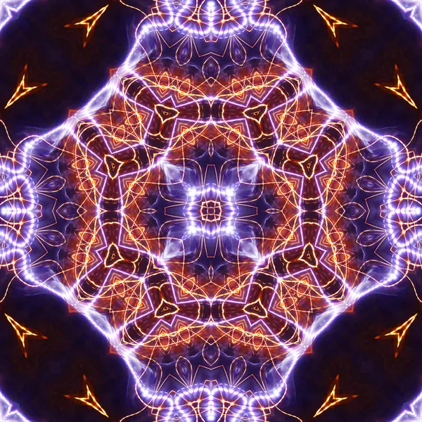 Abstracto Colorido Mandala Vista Fondo —  Fotos de Stock