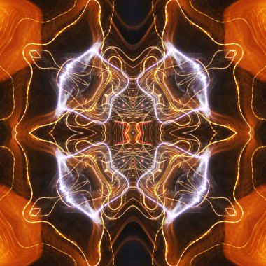 Soyut renkli yaratıcı dijital mandala arkaplanı