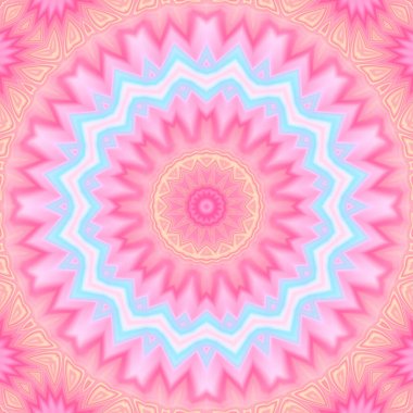 Soyut renkli yaratıcı dijital mandala arkaplan görüntüsü