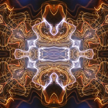 Soyut renkli yaratıcı dijital mandala arkaplanı