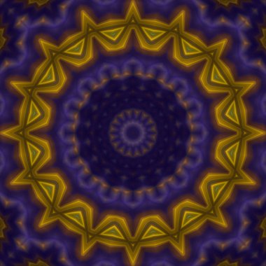 Soyut renkli yaratıcı dijital mandala arkaplan görüntüsü