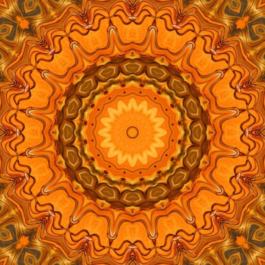 Soyut renkli yaratıcı dijital mandala arkaplan görüntüsü