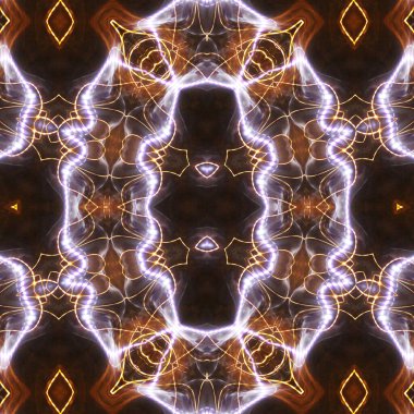 Soyut renkli yaratıcı dijital mandala arkaplanı