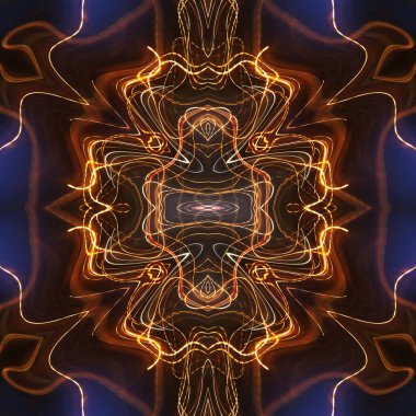 Soyut renkli yaratıcı dijital mandala arkaplanı