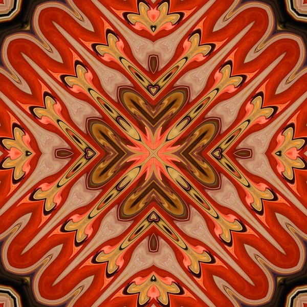 Abstracto Colorido Mandala Vista Fondo — Foto de Stock