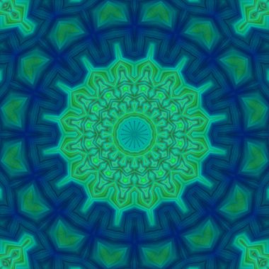 Soyut renkli yaratıcı dijital mandala arkaplan görüntüsü