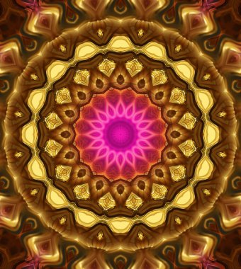 Soyut renkli yaratıcı dijital mandala arkaplan görüntüsü