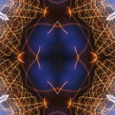 Soyut renkli yaratıcı dijital mandala arkaplanı