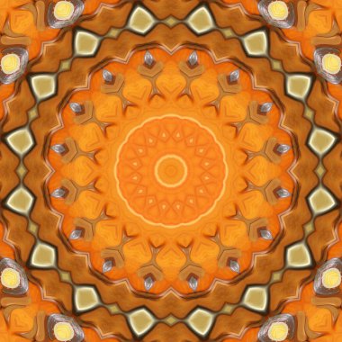 Soyut renkli yaratıcı dijital mandala arkaplan görüntüsü