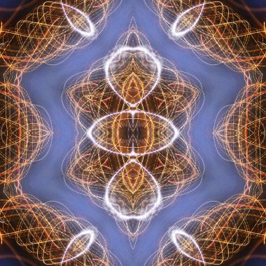 Soyut renkli yaratıcı dijital mandala arkaplanı