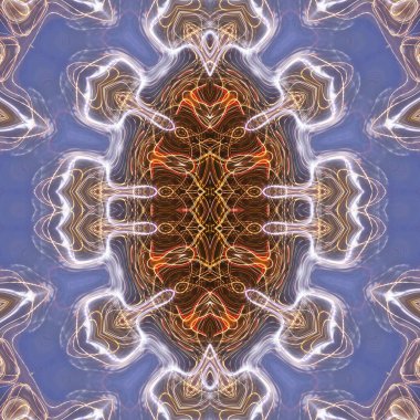 Soyut renkli yaratıcı dijital mandala arkaplanı