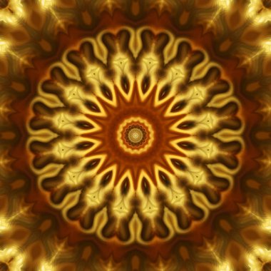 Soyut renkli yaratıcı dijital mandala arkaplan görüntüsü