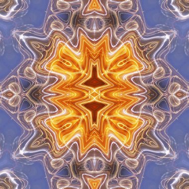 Soyut renkli yaratıcı dijital mandala arkaplanı