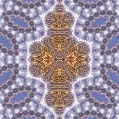 Soyut renkli yaratıcı dijital mandala arkaplanı