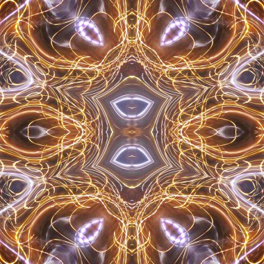 Soyut renkli yaratıcı dijital mandala arkaplanı