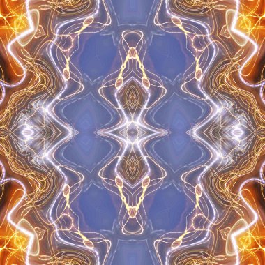 Soyut renkli yaratıcı dijital mandala arkaplanı