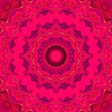 Soyut renkli yaratıcı dijital mandala arkaplan görüntüsü