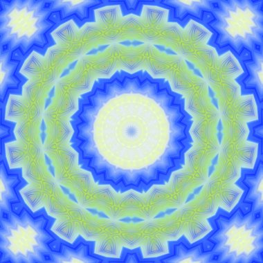 Soyut renkli yaratıcı dijital mandala arkaplan görüntüsü