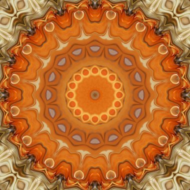 Soyut renkli yaratıcı dijital mandala arkaplan görüntüsü