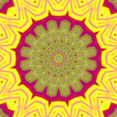 Soyut renkli yaratıcı dijital mandala arkaplan görüntüsü