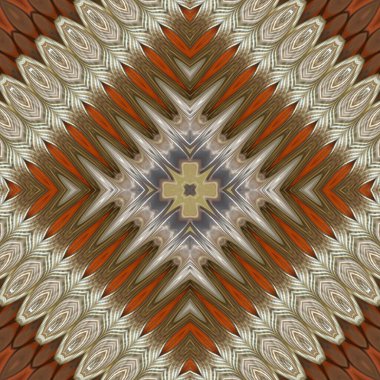 Soyut renkli yaratıcı dijital mandala arkaplan görüntüsü