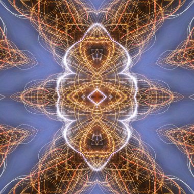 Soyut renkli yaratıcı dijital mandala arkaplanı