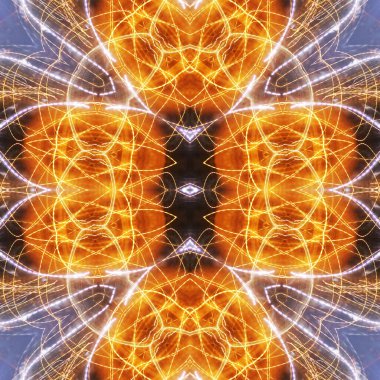 Soyut renkli yaratıcı dijital mandala arkaplanı