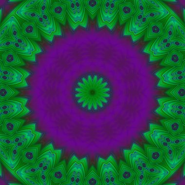 Soyut renkli yaratıcı dijital mandala arkaplan görüntüsü