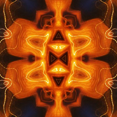 Soyut renkli yaratıcı dijital mandala arkaplanı