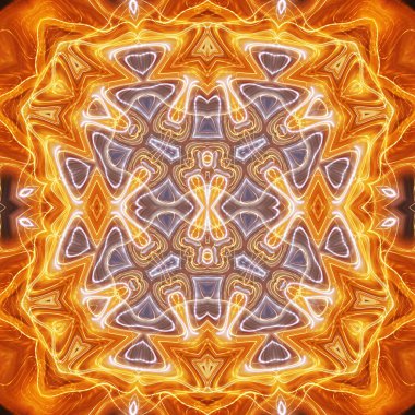 Soyut renkli yaratıcı dijital mandala arkaplanı