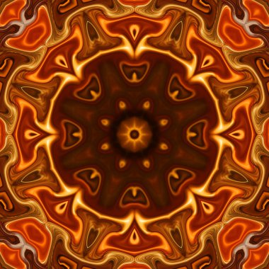 Soyut renkli yaratıcı dijital mandala arkaplan görüntüsü