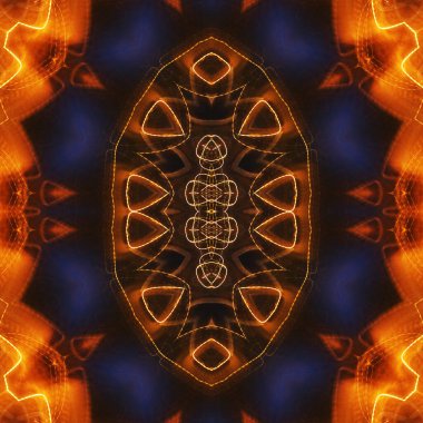 Soyut renkli yaratıcı dijital mandala arkaplanı