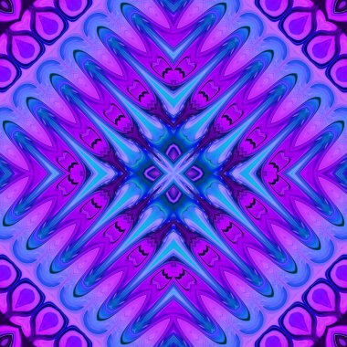 Soyut renkli yaratıcı dijital mandala arkaplan görüntüsü