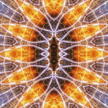 Soyut renkli yaratıcı dijital mandala arkaplanı