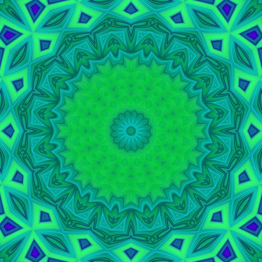 Soyut renkli yaratıcı dijital mandala arkaplan görüntüsü