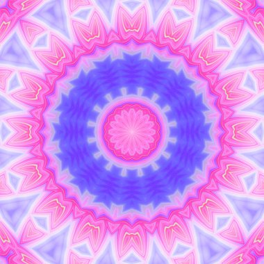 Soyut renkli yaratıcı dijital mandala arkaplan görüntüsü