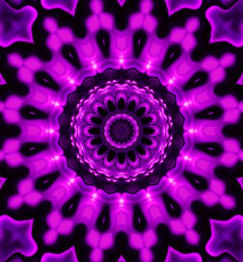 Soyut renkli yaratıcı dijital mandala arkaplan görüntüsü